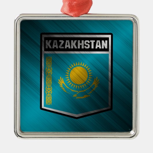 Kazachstan Metalen Ornament (Voorkant)