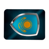 Kazachstan Metallic Emblem Magneet (Horizontaal)