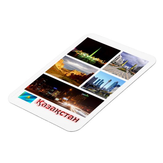 Kazachstan - Mozaïek - Magnet Magneet (Linkerzijde)