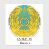 Kazachstan National Emblem Patriotic Sticker (Vel)