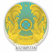 Kazachstan National Emblem Patriotic Sticker (Voorkant)