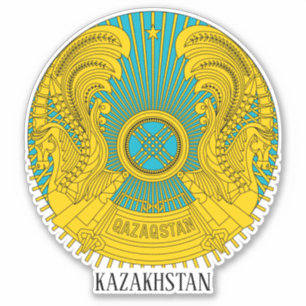 Kazachstan National Emblem Patriotic Sticker