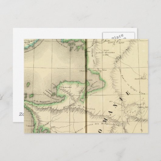 Kazachstan, Oezbekistan Briefkaart (Voorkant / Achterkant)