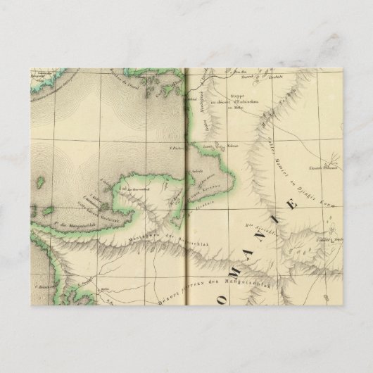 Kazachstan, Oezbekistan Briefkaart (Voorkant)