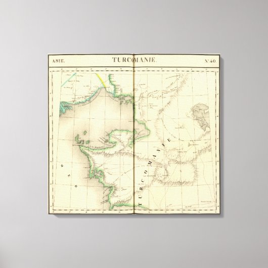 Kazachstan, Oezbekistan Canvas Afdruk (Voorkant)