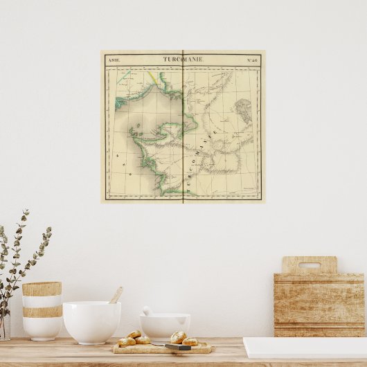 Kazachstan, Oezbekistan Poster (Keuken)