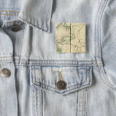 Kazachstan, Oezbekistan Vierkante Button 5,1 Cm (In situ)