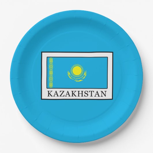 Kazachstan Papieren Bordje (Voorkant)