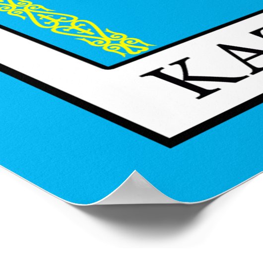 Kazachstan Poster (Hoek)