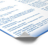 Kazachstan Poster (Hoek)