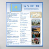 Kazachstan Poster (Voorkant)