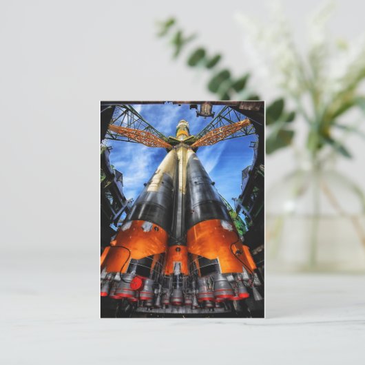 Kazachstan Rakete Briefkaart (Staand voorkant)