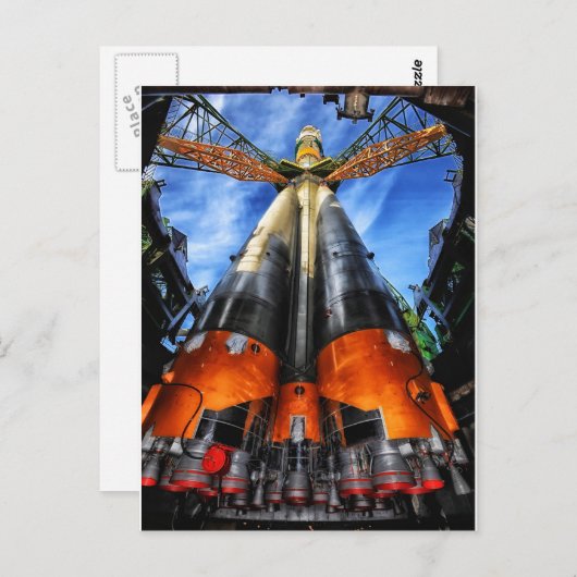 Kazachstan Rakete Briefkaart (Voorkant / Achterkant)