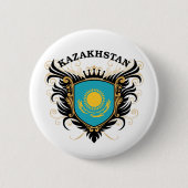 Kazachstan Ronde Button 5,7 Cm (Voorkant)
