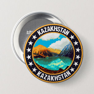 Kazachstan Ronde Button 7,6 Cm