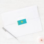 Kazachstan Ronde Sticker (Envelop)