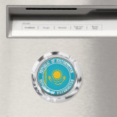 Kazachstan Round Emblem Magneet (Insitu (Vaatwasser))
