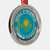 Kazachstan Round Emblem Metalen Ornament (Rechts)