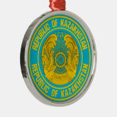Kazachstan Round Emblem Metalen Ornament (Rechts)