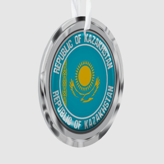 Kazachstan Round Emblem Ornament (voorkant)