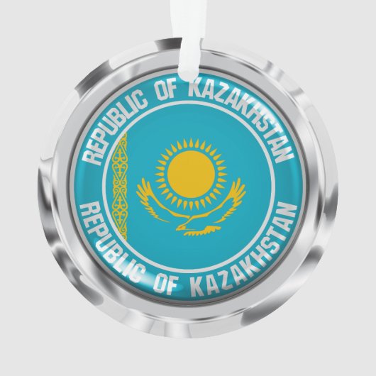 Kazachstan Round Emblem Ornament (achterkant)