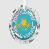 Kazachstan Round Emblem Ornament (voorkant)