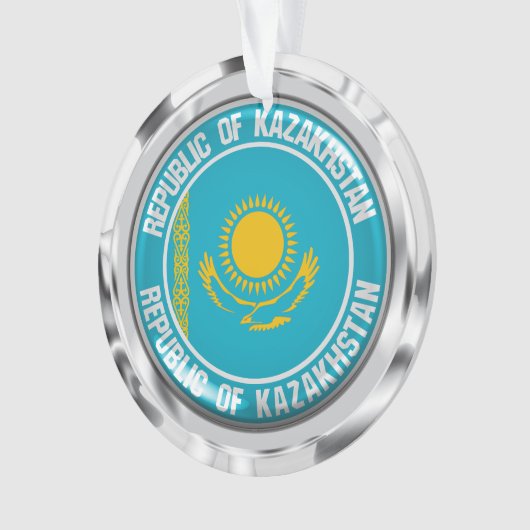 Kazachstan Round Emblem Ornament (voorkant)