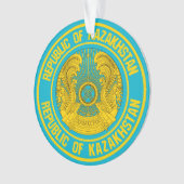 Kazachstan Round Emblem Ornament (voorkant)
