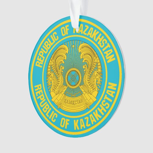 Kazachstan Round Emblem Ornament (voorkant)