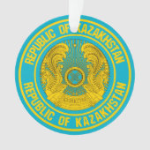 Kazachstan Round Emblem Ornament (voorkant)