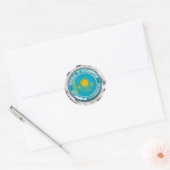 Kazachstan Round Emblem Ronde Sticker (Envelop)