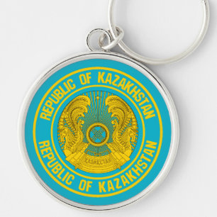 Kazachstan Round Emblem Sleutelhanger