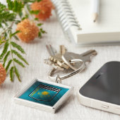 Kazachstan Sleutelhanger (Zijkant)