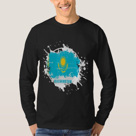 Kazachstan Splash T-shirt (Voorkant)