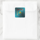 Kazachstan Vierkante Sticker (Tas)