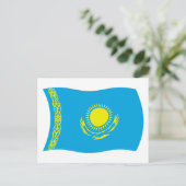 Kazachstan Vlag Ansichtkaart Briefkaart (Staand voorkant)