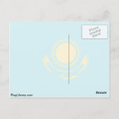 Kazachstan, vlag Kazachstan Briefkaart (Achterkant)