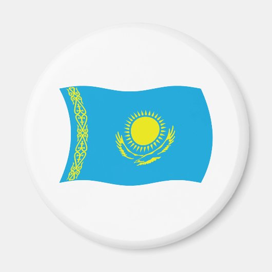 Kazachstan Vlag Magneet (Voorkant)