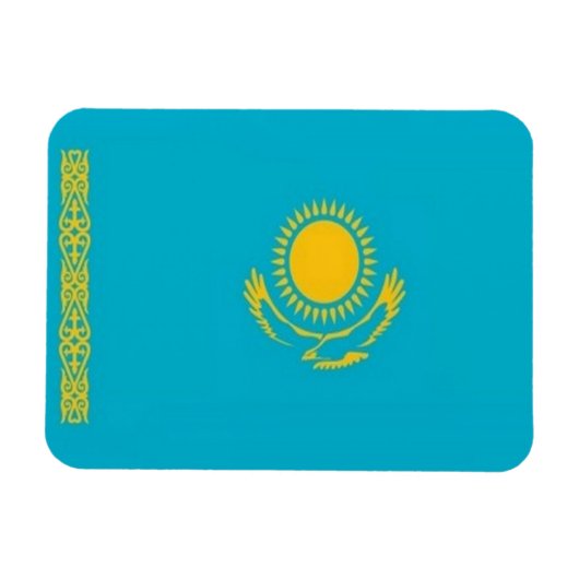 Kazachstan - vlag - magneet (Horizontaal)
