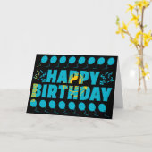 Kazachstan vlag patriottic Birthday Kaart (Gele Bloem)