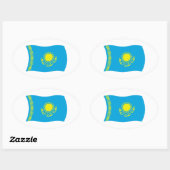 Kazachstan Vlag Sticker (Vel)
