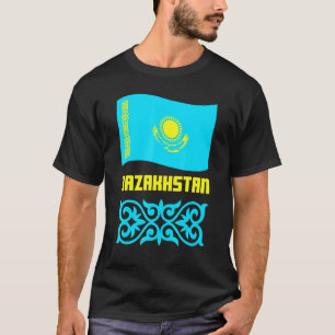 Kazachstan vlag van Kazachstan 17 T-shirt