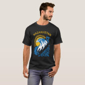 Kazachstan vlag van Kazachstan T-shirt (Voorkant volledig)