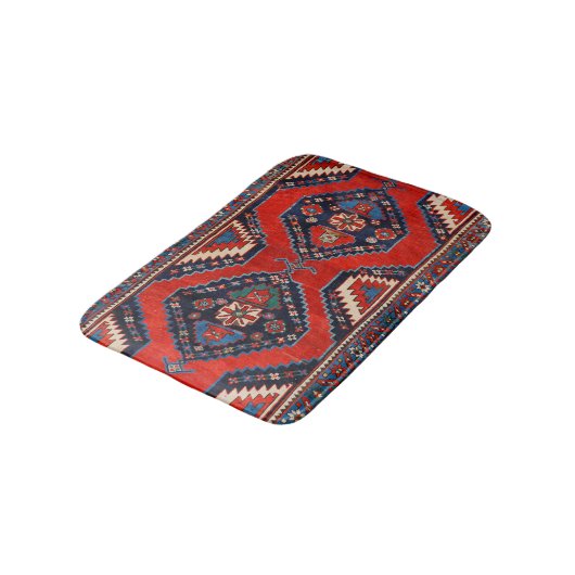 Kazak Shape Dark Red  Badmat (Gekanteld)