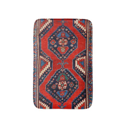 Kazak Shape Dark Red  Badmat (Voorkant Verticaal)