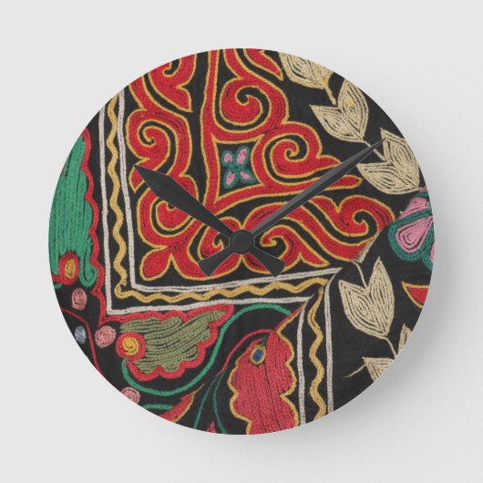 Kazakh Pattern Ronde Klok (Voorkant)