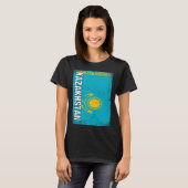 Kazakhstani Flag Kazakhstan  1 T-shirt (Voorkant volledig)