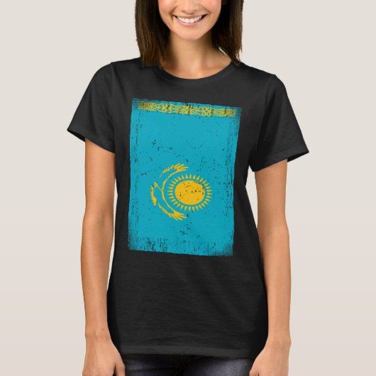 Kazakhstani Flag Kazakhstan T-shirt (Voorkant)