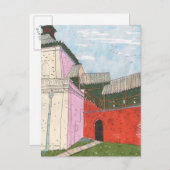 Kazan Kremlin Old Fortress Cityscape Collage Art Briefkaart (Voorkant / Achterkant)