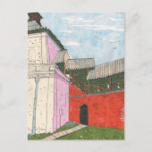 Kazan Kremlin Old Fortress Cityscape Collage Art Briefkaart (Voorkant)